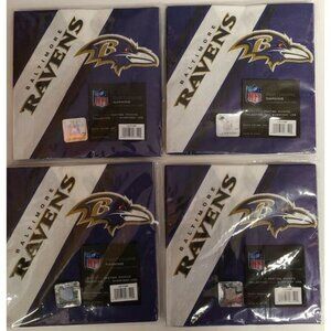 NFL Baltimore Ravens Napkin Packs Lot of 4 Sports Parties Tailgates Man Caves